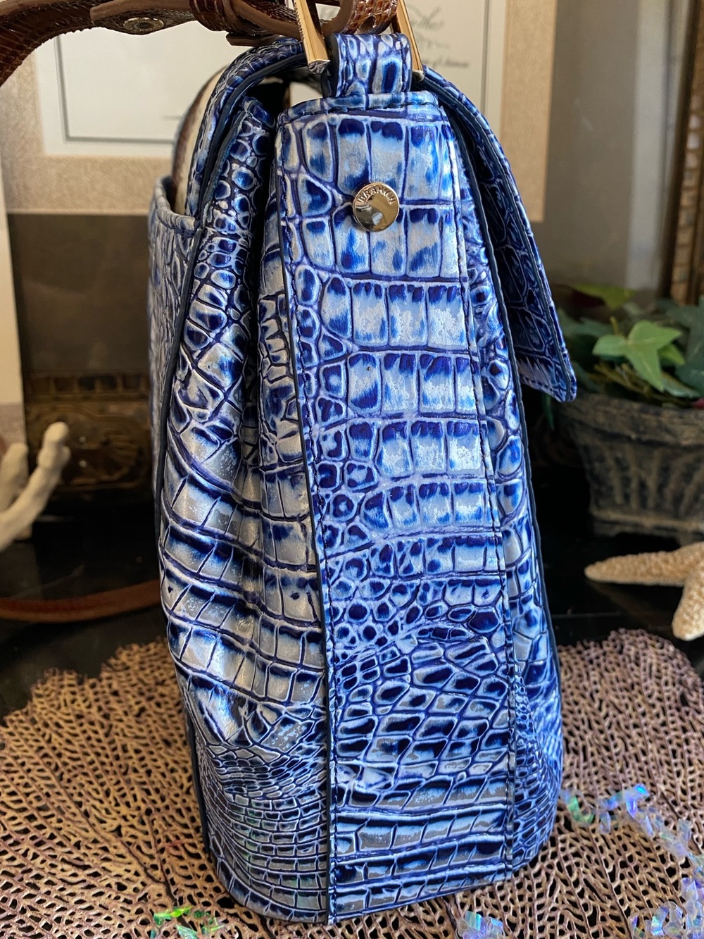 ๐๐Coastal Blue Odysea BRAHMIN MARGO Crossbody - Picture 11 of 16